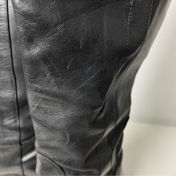 Frye Paige Pull On Riding Boots Size 9B Black - Picture 8 of 13